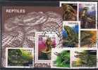 7 Valeurs & 1 Bloc (Serpents )  Tanzania Du 28/06/1993 - Serpientes