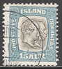 R536.-ICELAND / ISLANDIA .-. 1907-1908.-. -" OFFICIALS " - KING CHRISTIAN IX AND FREDERICK VIII . SCOTT # : O35 .-. USED - Dienstzegels