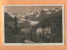 H541 Morteratschgletscher Mit Hôtel, Sepia.Cachet Morteratsch 1923 Vers Neuveville. Flury Pontresina - Pontresina