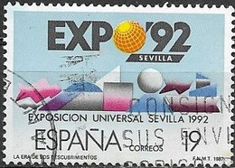 SPAIN 1987 "Expo '92" World's Fair, Seville - 19p Absract Shapes FU - Usati