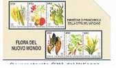 CAT. C. & C.  6002   VATICANO-VATICAN-VATICAN CITY  -  FLORA DEL NUOVO MONDO - USATA - Timbres & Monnaies