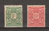 Dahomey  Timbres Taxe  YT 9 * Donné  Et 10 * - Other & Unclassified