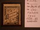 FRANCE TAXE   ( O )   De  1881 / 1892    "    N°  T   19   "       1  Val . - 1859-1959 Mint/hinged