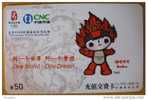 FINE USED CHINA OLYMPIC MASCOT-FUWA HUANHUAN PHONE CARD - China
