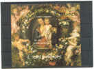 SAINT THOMAS ET PRINCE SCHILDERIJEN NOEL 1989 GESTEMPELD  BLOK 71 - Rubens