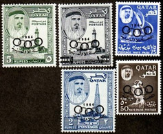 QATAR..1964..Michel # 37-41...MLH...MiCV - 50 Euro. - Qatar