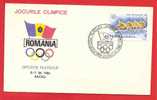 ROMANIA 1984  Cover. Los Angeles Olympics Games - Estate 1984: Los Angeles