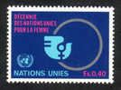 Nations Unies Genève   1980  -  YT  89 - Pour La Femme  0F40  - NEUF ** - Ungebraucht