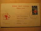 FIJI 1961 Suva To Kansas USA Flora Hibiscus SPD FDC Sobre Cover Enveloppe British Area - Fidji (...-1970)