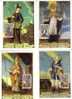 4 CARTES MAXIMUM LIECHTENSTEIN  SAINTS  REPRESENTATIONS - Paintings