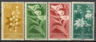 GUI391-L2190TAN.España .Spain.Espagne.Pro Infancia.FLORA.GUINEA  ESPAÑOLA.1959 .(Ed  391/4**) Sin Charnela.MAGNIFICO - Unused Stamps