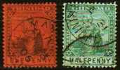 1896 - Trinidad - Scott 75 And 77 - Trinidad Y Tobago