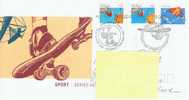 AUS+ Australien 1990 Mi 1223-25 FDC Sport - Cartas & Documentos