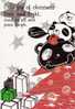 Panda - Cartoon Pandas, Merry Christmas, Korea Postcard - B2 - Ours