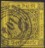 Baden #9 Used 6kr Numeral From 1853 - Oblitérés