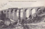 VOSGES.XERTIGNY.LE VIADUC DETRUIT LE 13 OCTOBRE 1870 PAR LE GENIE MILITAIRE FRANCAIS ..AVEC TRAIN - Xertigny