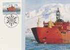 Australia-AAT-1991 30th Anniversary Of Antarctic Treaty- RSV Aurora Australis   Maximum Card - Other & Unclassified