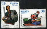 ESPAÑA 1996 - COMICS - Edifil 3435-3436 - Yvert 3016-3017 - Comics