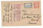 1920 : Un Entier Postal + Complément D´affr. Pour Paris - Enteros Postales