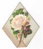 CR109 - BELLE CHROMO 1900 En Losange H=10.5 Cm - Main Amovible Avec Rose Intitulé : Bonne Fête - Other & Unclassified