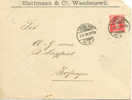 Entier Postal Privé 1908 Publicité De Wädenswil, Voyage, Pli, Obliteration Ambulant - Ferrovie