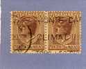 MONACO TIMBRE N° 87 OBLITERE SERIE ARMOIRIES EFFIGIES ET VUES PAIRE HORIZONTALE - Used Stamps