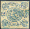 Brunswick #2 Used 2sgr From 1852 - Braunschweig