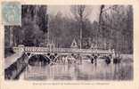 CPA Belle Carte Postale FRANCE Pont De Bois Moulin De Senlis Menant à Crosne Et à Montgeron Animée Barque PRECURSEUR - Montgeron