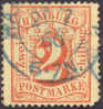 Hamburg #15 Used 2s Red Numeral From 1864 - Hamburg (Amburgo)