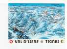 TIGNES - VAL D'ISERE -  Le Domaine Skiable - N° 73 P 98  - Panorama  Pierre NOVAT - Val D'Isere