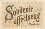 Vaudignies - Souvenir Affectueux De ... - Superbe Fantaisie, Carte Gauffrée En Relief- 1908 - Chièvres
