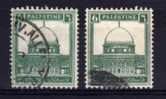 Palestine - 1927 - 6 Milliemes Definitives (Both Shades) - Used - Palestine