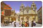 ST. PAUL`S CATHEDRAL - Mdina ( Malta - Rare Card  ) * Church Eglise Kirche Iglesia Chiesa Kerk Churches Religion * Coach - Malte