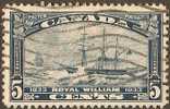 CANADA - 1933 5c Sailing/Steamship. Scott 204. Used - Used Stamps