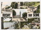 Rosny-sur-Seine (78) : 5 Vues Du Bourg Dont Rue Environ 1950 (animée). - Rosny Sur Seine