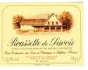 ETIQUETTE DE VIN - SAVOIE - ROUSSETTE DE SAVOIE - CAVE COOPERATIVE DES VINS DE CHAUTAGNE A RUFFIEUX - Rode Wijn