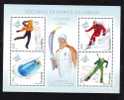 Winter Olympic Games Torino 2006 Block MNH,skating,bobsleigh,ski Ing - Elisabeta Lipa Rowing Campion- Lead Olympic Flame - Patinage Artistique