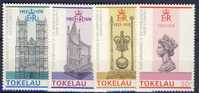 +Tokelau1978. Coronation 25 Years. Michel 54-57. MNH(**) - Tokelau