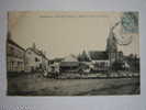 Fontenay-Trésigny , Eglise Et Place De Marles. (hotel Du Cheval Rouge) - Fontenay Tresigny