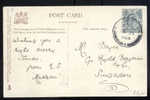 1904 1C STRAITS SETTLEMENTS TO SINGAPORE POSTCARD -  INCOMING MAIL - Singapore (1959-...)