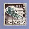 MONACO TIMBRE N° 389 OBLITERE JEUX OLYMPIQUES D HELSINKI 1952 LE CYCLISME - Oblitérés