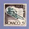 MONACO TIMBRE N° 389 OBLITERE JEUX OLYMPIQUES D HELSINKI 1952 LE CYCLISME - Usati