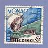 MONACO TIMBRE N° 391 OBLITERE JEUX OLYMPIQUES D HELSINKI 1952 LE STADE LOUIS II - Usati