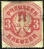 Prussia #25 Used 3kr Rose From 1867 - Usati
