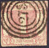 Thurn & Taxis #24 Used 1 Sgr Rose From 1862 - Usati
