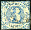 Thurn & Taxis #48 Used 3kr Blue From 1859 - Usati
