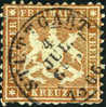 Wurttemburg #39 Used 9kr Yellow Brown From 1863 - Oblitérés