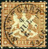 Wurttemburg #39 Used 9kr Yellow Brown From 1863 - Usati