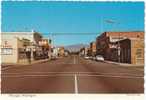 Okanogan WA Street Scene, Auto, Business Signs, Tavern Hotel, On 1960s/70s Vintage Postcard - Other & Unclassified