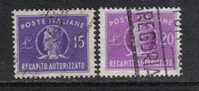 SS2117 - REPUBBLICA , Recapito Autorizzato N. 10/11 - Express/pneumatic Mail